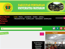 Tablet Screenshot of fp.unram.ac.id