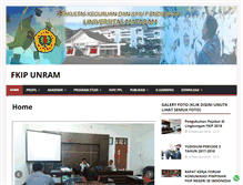 Tablet Screenshot of fkip.unram.ac.id
